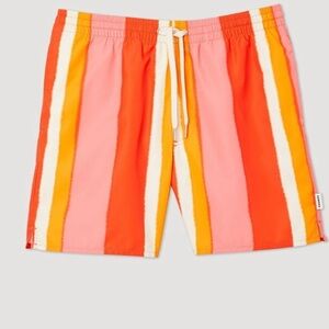 Sandro Mens Swim Trunks - Vibrant Stripes
